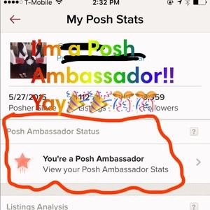 I'm a Posh Ambassador! 🎉🎊💯🎊🎉